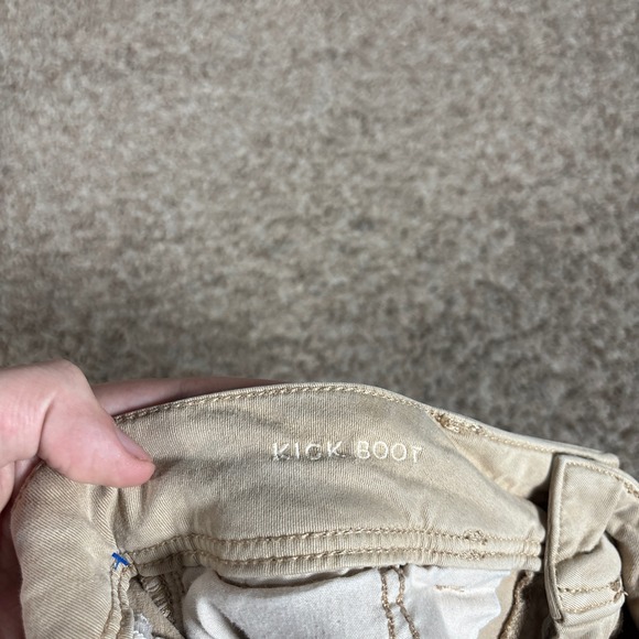 American Eagle Outfitters Womens Kick Boot Pants Tan Khaki Size 10 Short - Picture 7 of 9